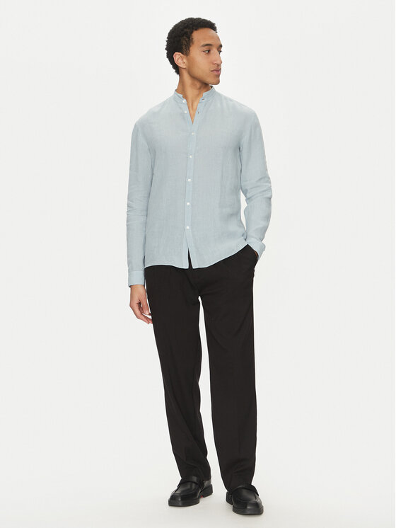HUGO HUGO Marškiniai Elvory 50490740 Žydra Slim Fit