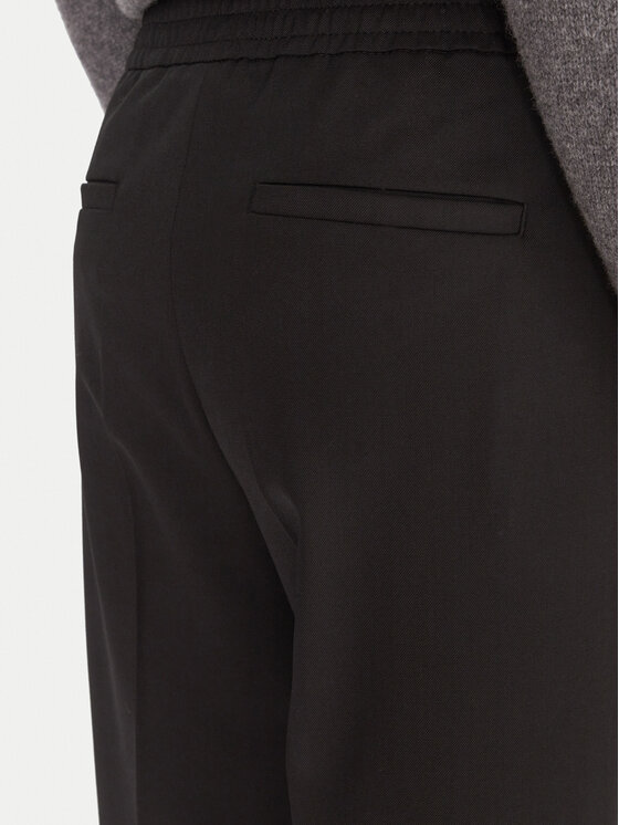 Weekend Max Mara Weekend Max Mara Pantaloni din material Petra 2525136032 Negru Regular Fit