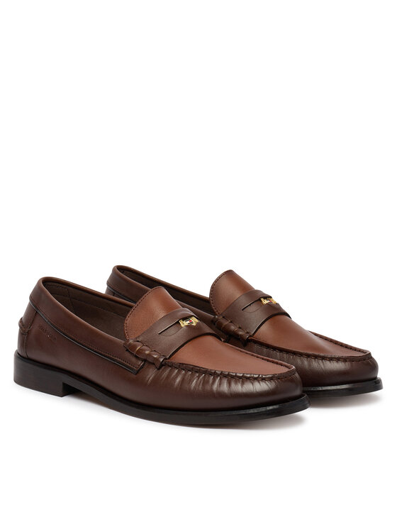Tommy Hilfiger Tommy Hilfiger Mokasyny Penny Crust FM0FM05836 Brązowy