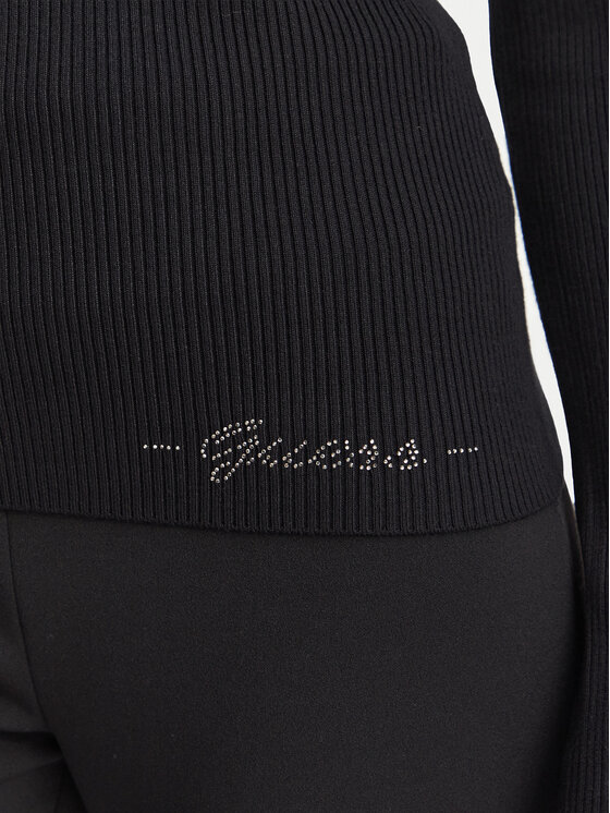 Guess Guess Блуза W6YR09 Z0948 Черен Slim Fit