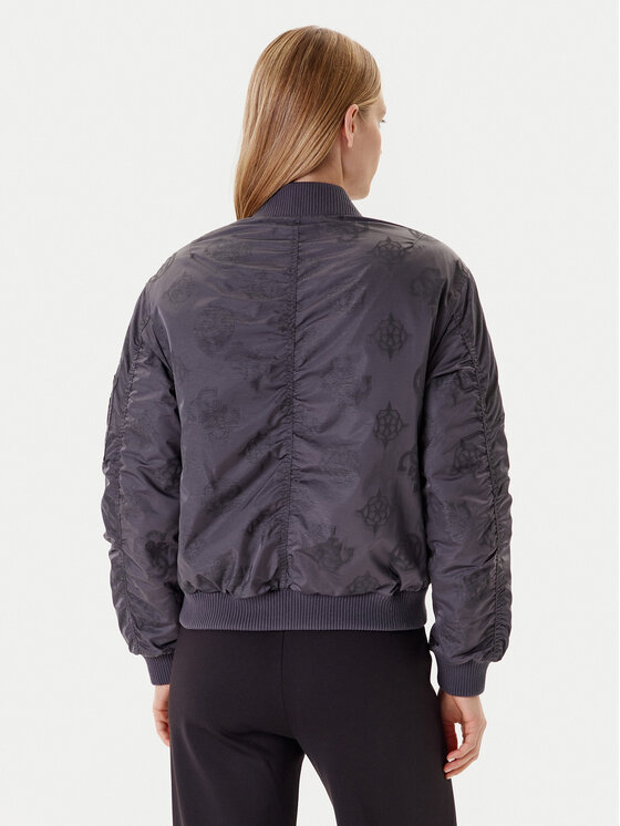 Guess Guess Bomber striukė W5YL08 WHDK2 Pilka Regular Fit