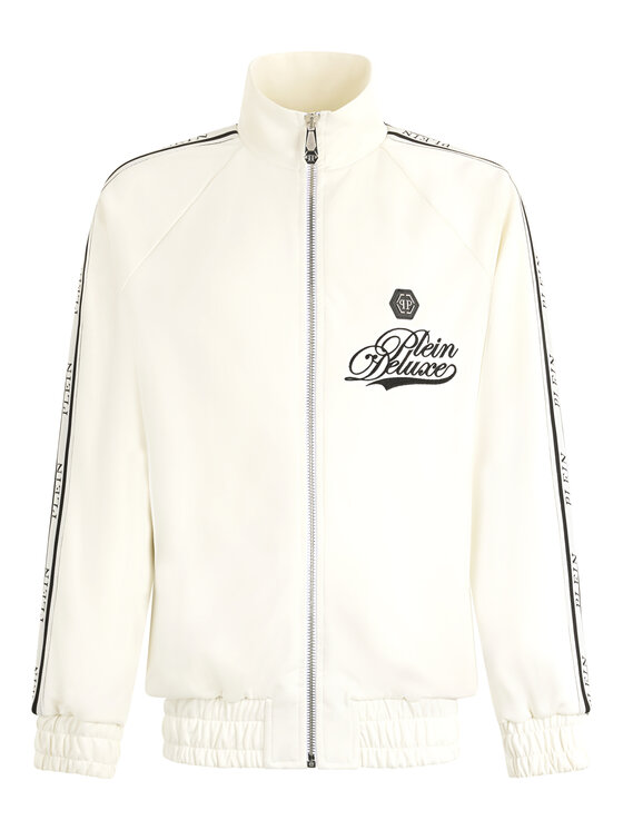 PHILIPP PLEIN PHILIPP PLEIN Bluza 29714 Biały Jegging Fit