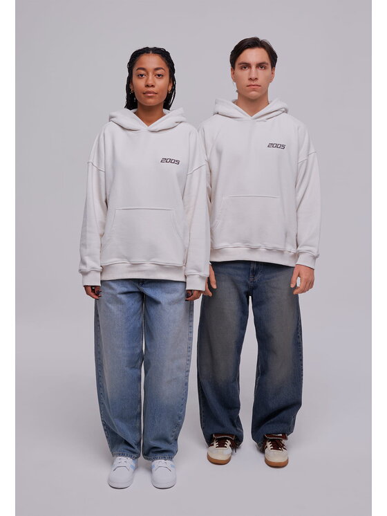 2005 2005 Mikina Basic Écru Oversize