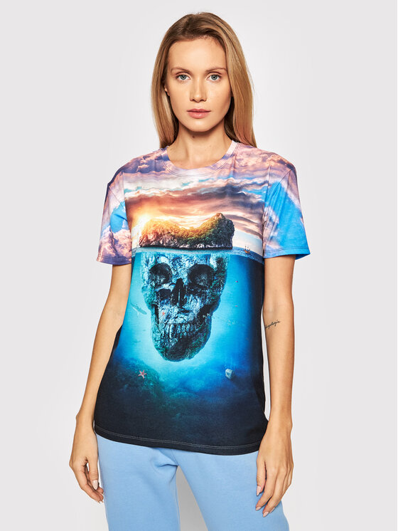 T-shirt Unisex Skull Island Multicolore Regular