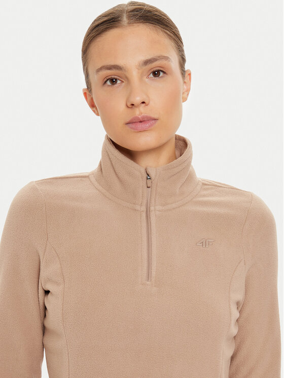 4F 4F Bielizna termoaktywna górna 4FWAW24UFLEF048 Brązowy Slim Fit