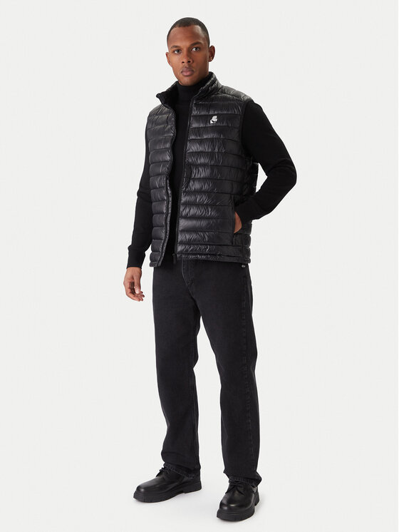 KARL LAGERFELD KARL LAGERFELD Varrukateta jakk Vest 505401 554590 Must Regular Fit