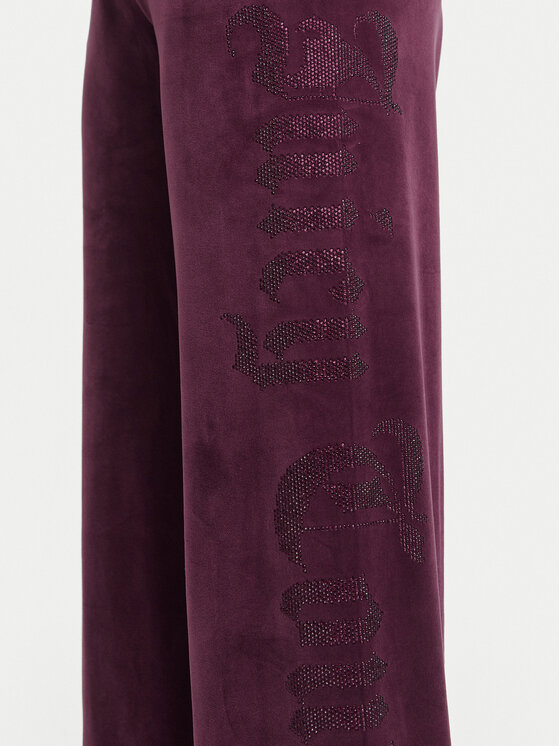 Juicy Couture Juicy Couture Долнище анцуг Old Gothic JCWBJ226334 Виолетов Regular Fit