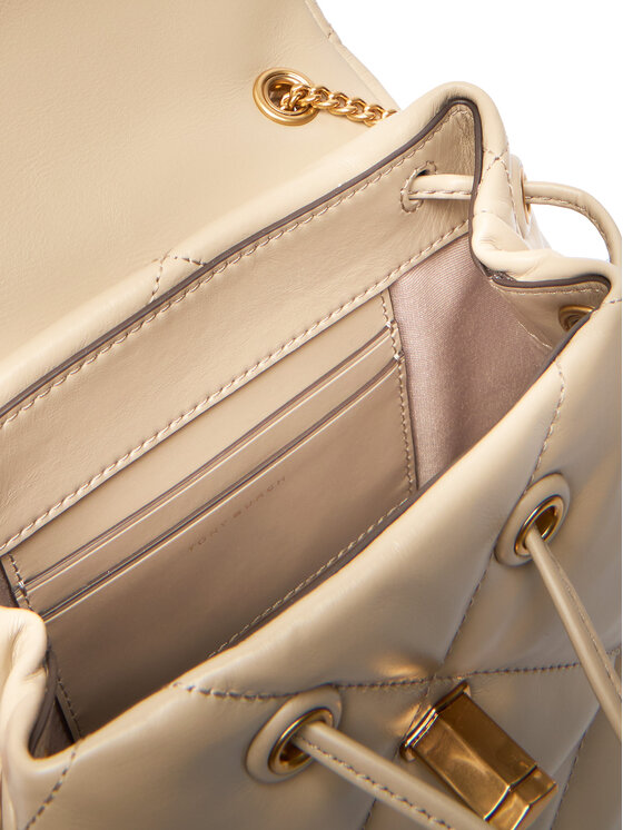 Tory Burch Tory Burch Batoh Kira Diamond Quilt Small Bacpack 170485 Écru