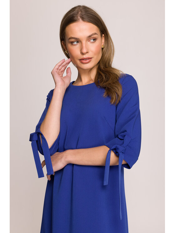 Stylove Stylove Večerní šaty S393 Modrá Premium Fit