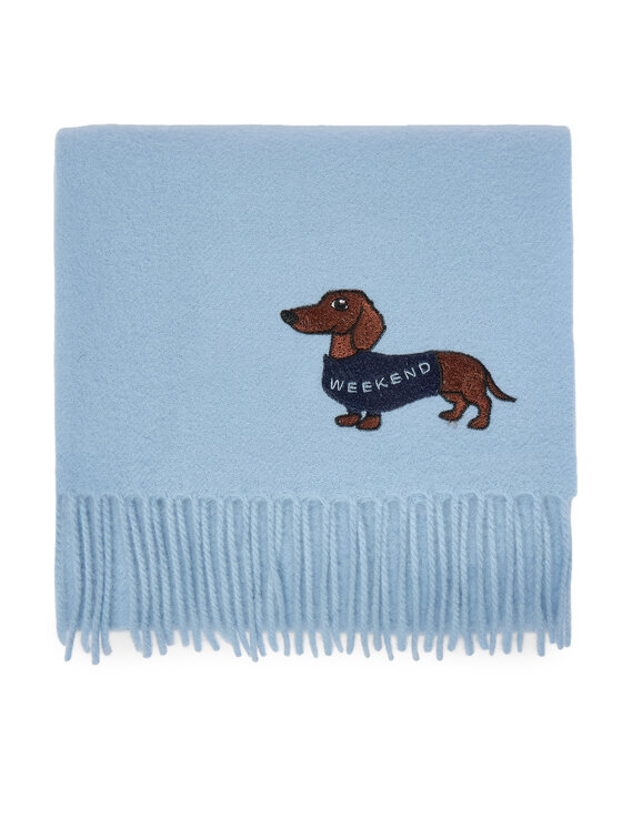 Weekend Max Mara Weekend Max Mara Шарф Fascia 2615541034 Блакитний