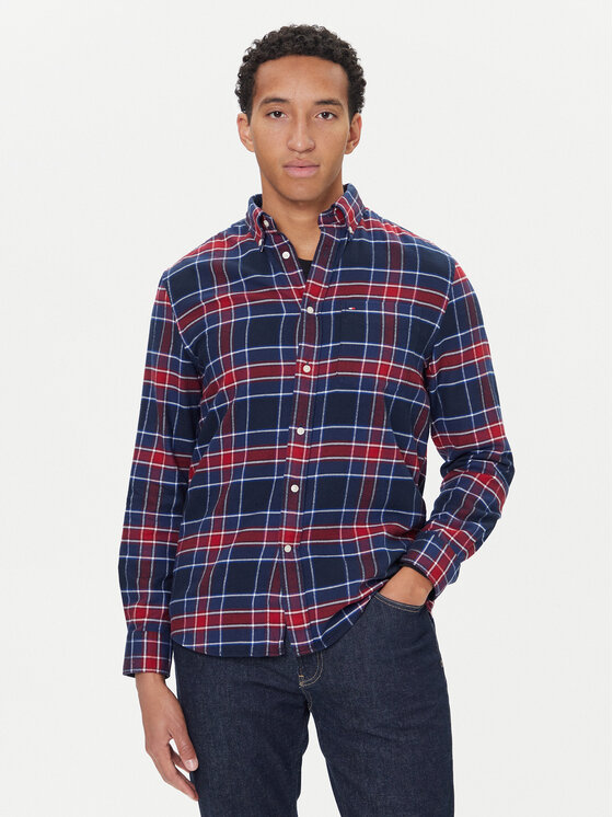 Tommy Hilfiger Tommy Hilfiger Košulja Hero MW0MW40473 Tamnoplava Regular Fit