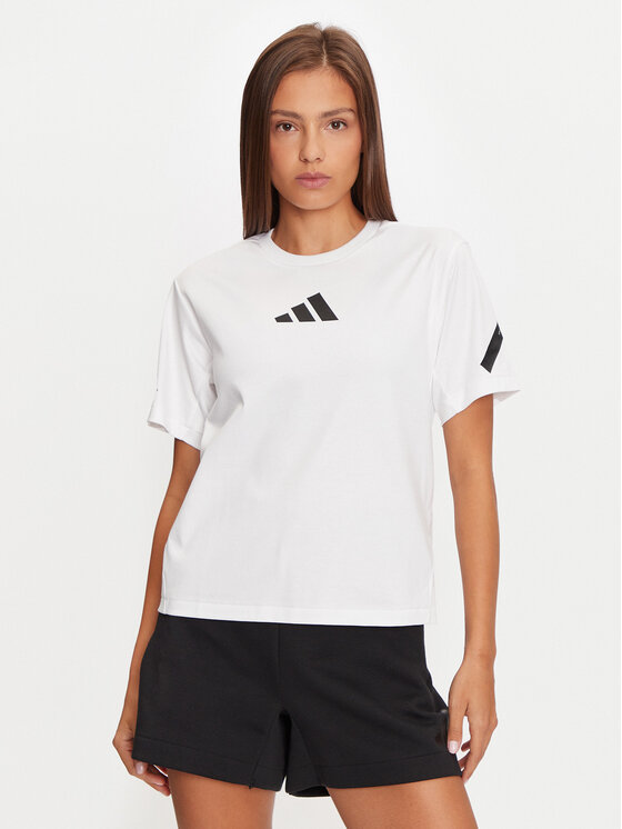 adidas adidas T-Shirt Z.N.E. JE7857 Bílá Regular Fit
