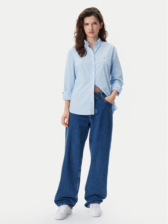 Tommy Jeans Tommy Jeans Cămașă DW0DW20290 Albastru celest Regular Fit