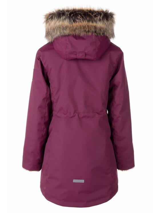 Lenne Lenne Kurtka anorak 22363-602 Bordowy Basic Fit