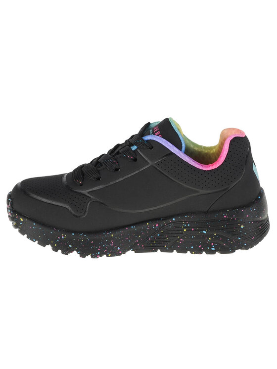 Skechers Skechers Sneakersy Skechers Uno Lite Rainbow Speckle Czarny