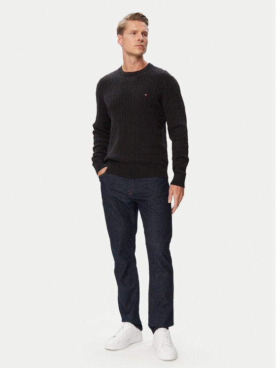 Tommy Hilfiger Tommy Hilfiger Пуловер Classic MW0MW33132 Черен Regular Fit