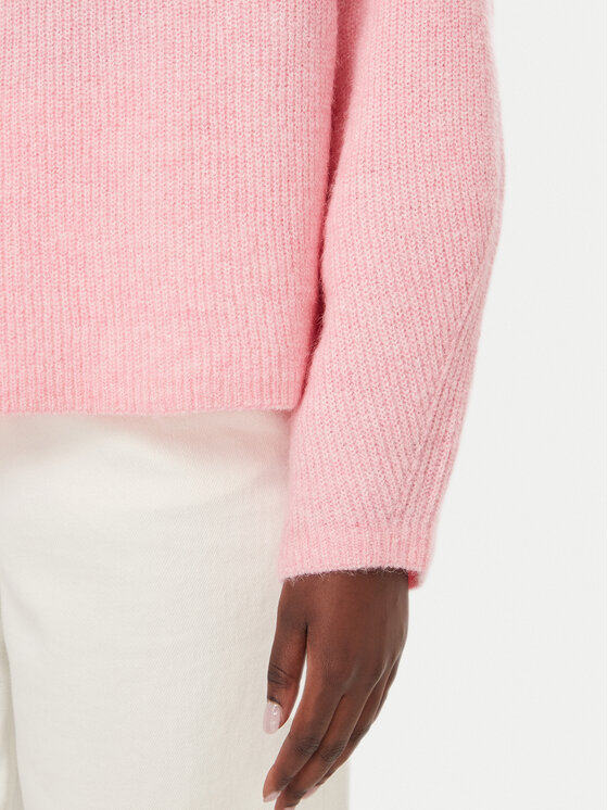 Tommy Jeans Tommy Jeans Sweter Badge DW0DW23349 Różowy Relaxed Fit