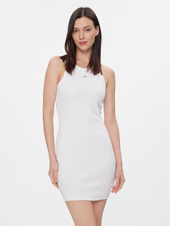 Tommy Jeans Tommy Jeans Літня сукня Essential DW0DW17406 Білий Skinny Fit