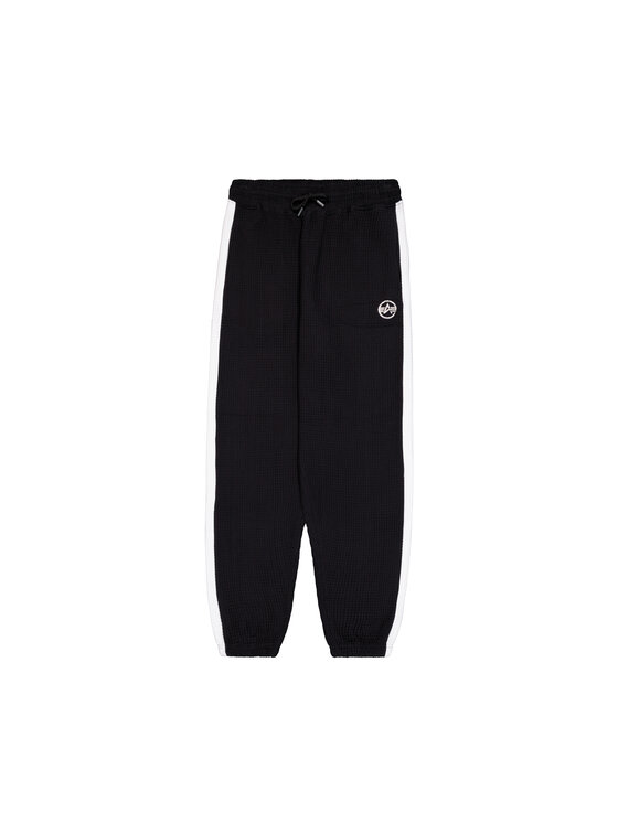 Alpha Industries Alpha Industries Spodnie cargo Studio Waffle Jogger Czarny Loose Fit