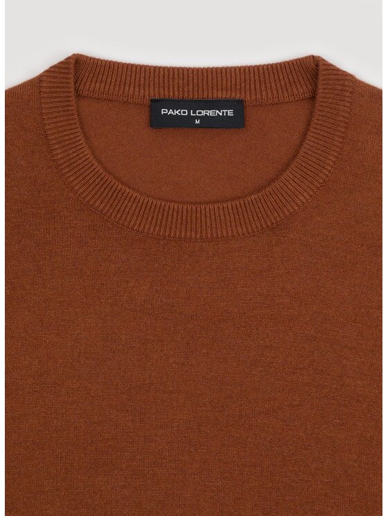 Pako Lorente Pako Lorente Sweter P25WN-2X-033 Pomarańczowy Classic Fit