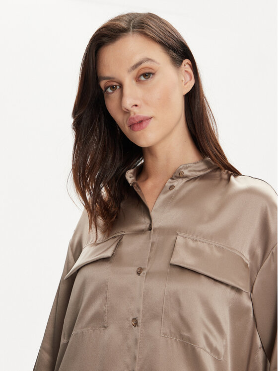 MAX&Co. MAX&Co. Košeľa MAX&CO-2416111052200 Hnedá Regular Fit