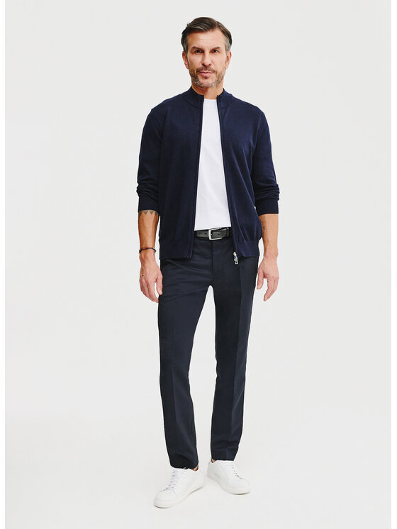 Pako Lorente Pako Lorente Sweter P25SF-2X-004 Granatowy Classic Fit