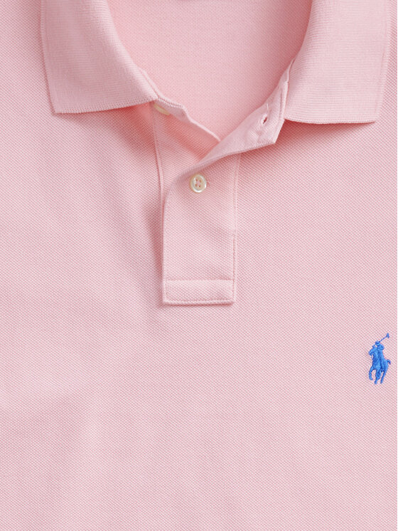 Polo Ralph Lauren Polo Ralph Lauren Тениска с яка и копчета Core Replen 710782592 Розов Custom Slim Fit
