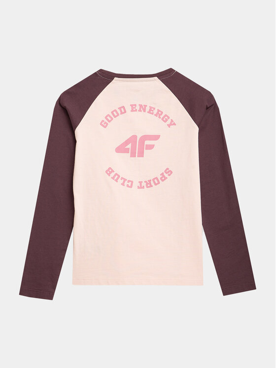 4F 4F Μπλουζάκι 4FJAW23TLONF143 Μωβ Regular Fit