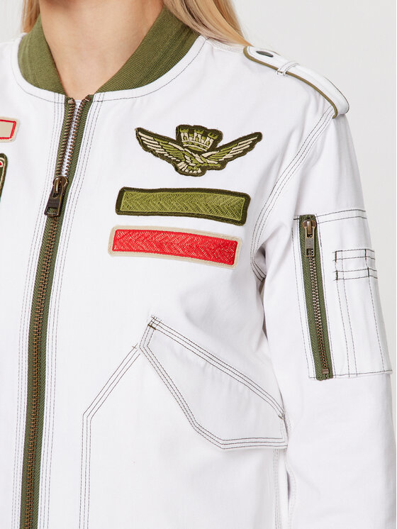 Aeronautica Militare Aeronautica Militare Μπόμπερ μπουφάν 231AB2059DCT3084 Λευκό Regular Fit