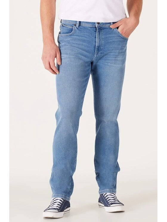 Wrangler Wrangler Jeansy TEXAS SLIM Niebieski Slim Fit