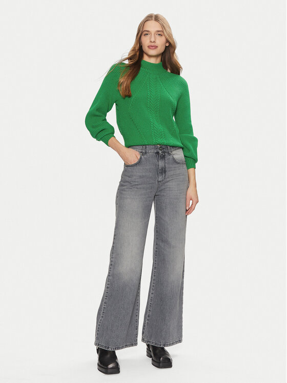 ONLY ONLY Golf Katia 15324678 Zielony Regular Fit