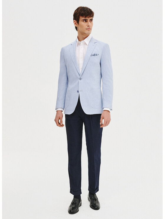 Pako Lorente Pako Lorente Marynarka P25SF-3X-017 Niebieski Slim Fit
