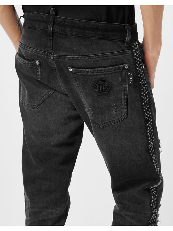 PHILIPP PLEIN PHILIPP PLEIN Jeansy 26865 Czarny Straight Leg