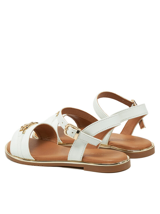 Tommy Hilfiger Tommy Hilfiger Sandały Sandal T3A2-33778-0326 M Biały