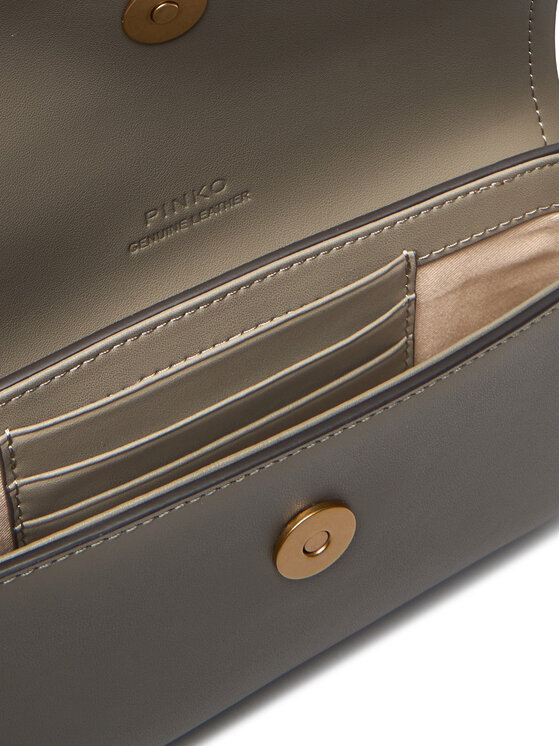 PINKO PINKO Rankinė Saddle Flat AI 25-26 PCPL 105349 A1ZX Pilka
