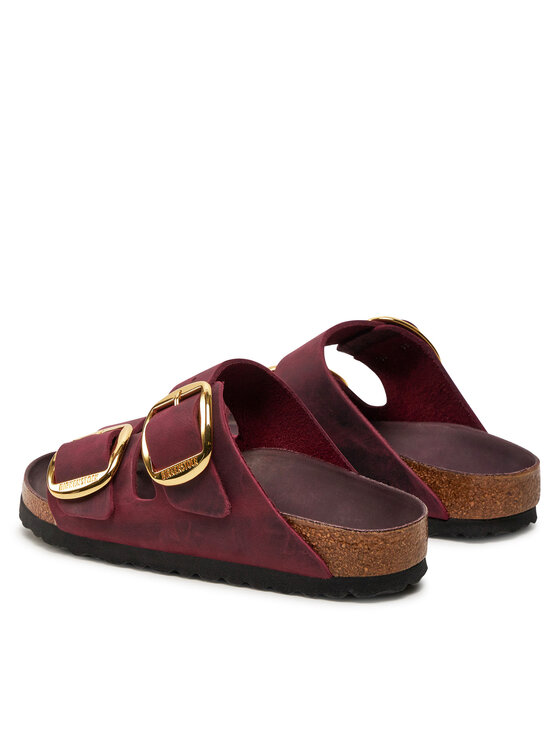Birkenstock Birkenstock Natikači Arizona Big Buckle Leoi 1027988 Bordo rdeča