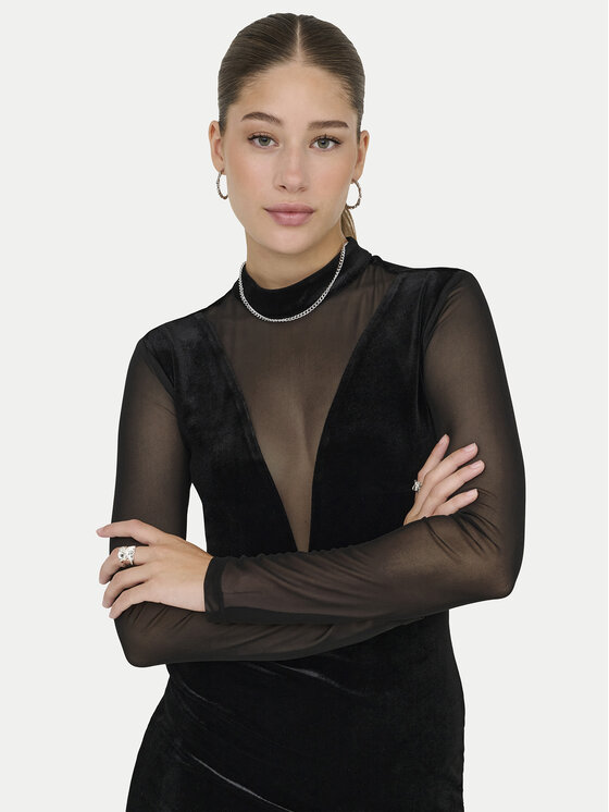 ONLY ONLY Kokteiļkleita Smooth 15360667 Melns Slim Fit