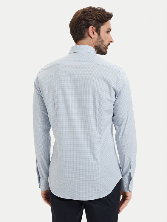 Tommy Hilfiger Tommy Hilfiger Särk Gingham MW0MW42931 Helesinine Slim Fit
