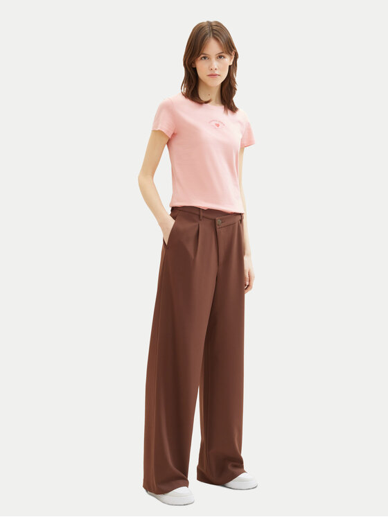 Tom Tailor Denim Tom Tailor Denim Тишърт 1040185 Розов Regular Fit