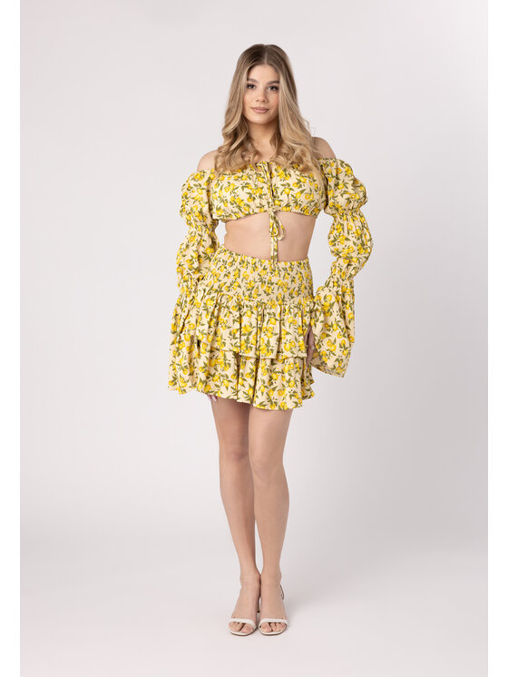 LAURELLA LAURELLA Sukňa Laurella 7UL025152 Žltá Regular Fit