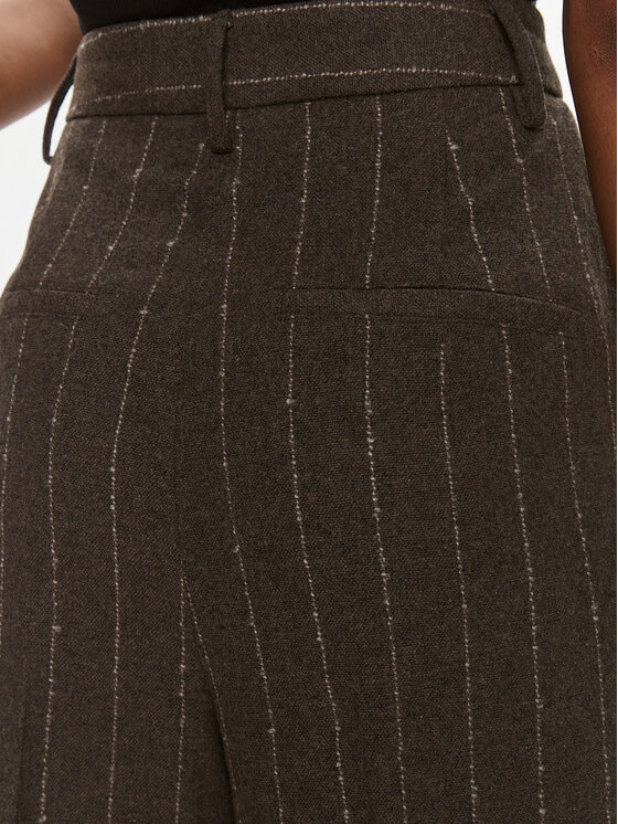 Remain Remain Kalhoty z materiálu BCR759 Hnědá Regular Fit