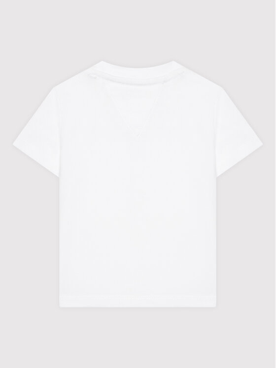 Tommy Hilfiger Tommy Hilfiger Tricou Baby Essential KN0KN01487 Alb Regular Fit