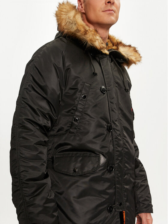 Alpha Industries Alpha Industries Kurtka zimowa 103141 Czarny Regular Fit