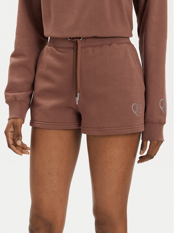 Juicy Couture Juicy Couture Pantaloni scurți sport Sully Rodeo JCBHS223825 Maro Regular Fit