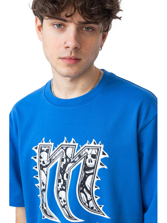 Mercur Mercur T-Shirt Spike Niebieski Comfortable Fit