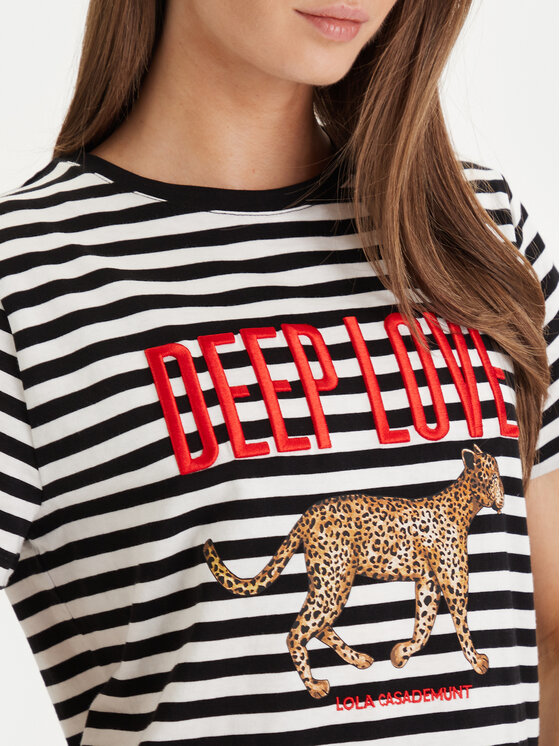 LOLA CASADEMUNT LOLA CASADEMUNT Тишърт LS2615107 Черен Regular Fit