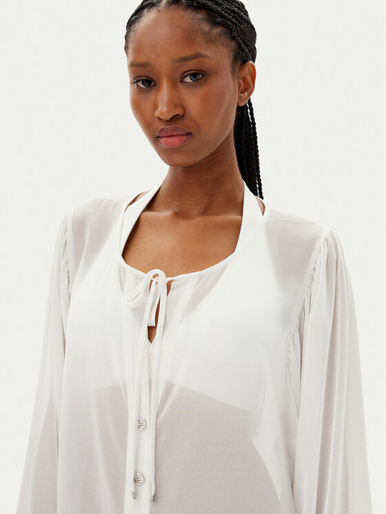MICHAEL Michael Kors MICHAEL Michael Kors Кимоно MM2R791 Бял Regular Fit