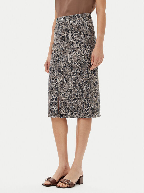 JOOP! JOOP! Džínová sukně 30044957 Hnědá Slim Fit