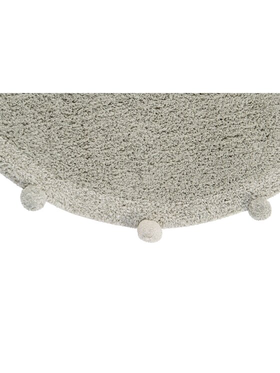 Lorena Canals Lorena Canals Dywan dziecięcy Dywan Bawełniany Bubbly Olive Natural Ø120 cm Zielony