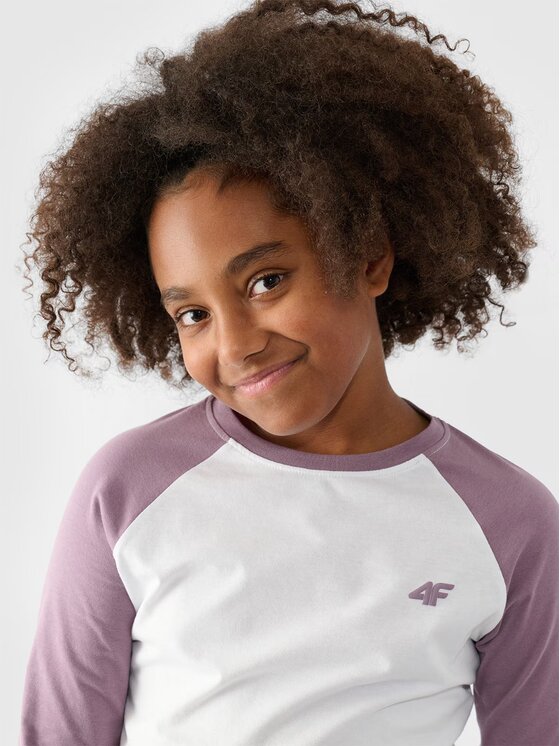 4F 4F Longsleeve 4FJWAW24TLONF291-51S Viola Regular Fit